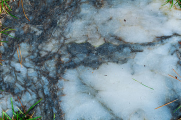 Background of white with black polished marble close up