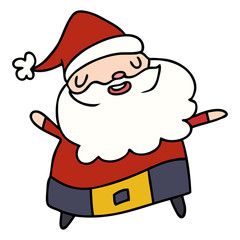 cartoon kawaii of santa claus