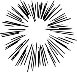 Obraz premium Rough sketch of dazzling light