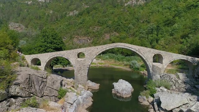 an old stone bridge