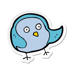 sticker of a cartoon bird