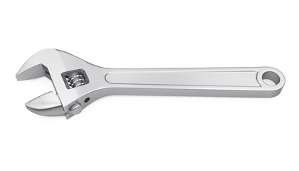 Adjustable Wrench Isolated
