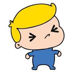 cartoon of a kawaii cute cross baby