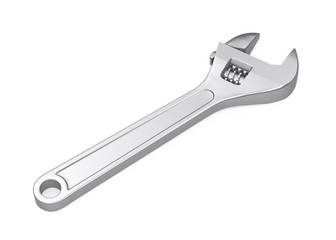 Adjustable Wrench Isolated
