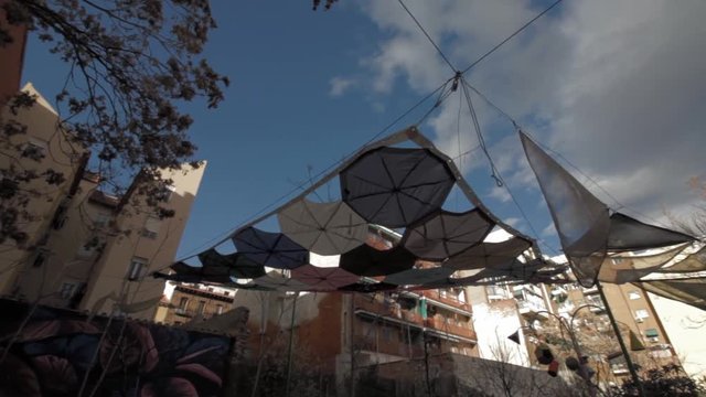 Esta es una plaza, community run space in Lavapi&eacute;s Madrid
