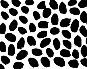 Brush grunge pattern. White and black vector. - 254320659