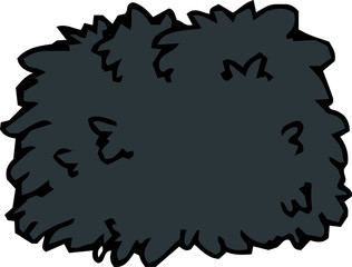 Monochrome Sketch of blue grassy