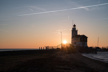 Lichthouse whit sunrise