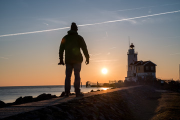 Lichthouse whit sunrise