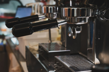 coffee machine in cafe