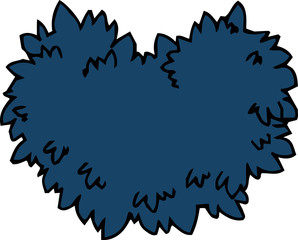 Sketch of blue grassy 