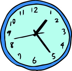 Colorful Poor sketch of the watch