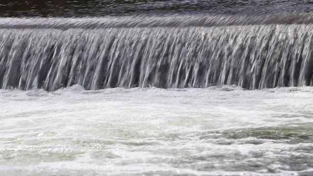 Wide angle footage of a free flowing mountain stream in the western cape of south africa