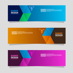 Abstract banner design. Colorful background Illustration vector