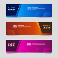 Abstract banner design. Colorful background Illustration vector