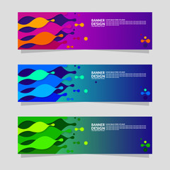 Abstract banner design. Colorful background Illustration vector