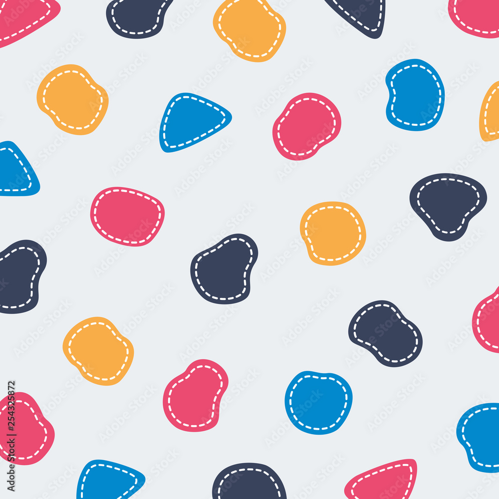 Poster abstract colorful shape pattern cute line background. you can use this for colors shapes design, cov