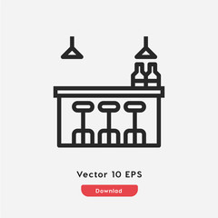BAR icon vector