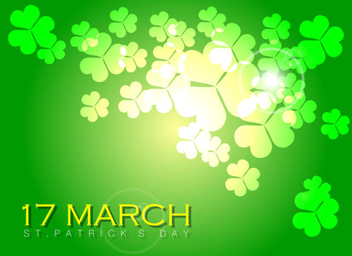 Abstrackt of St.Patrick's Day Background. Vector and Illustration, EPS 10.