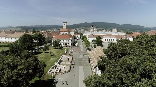 Aerial view of Alba Iulia