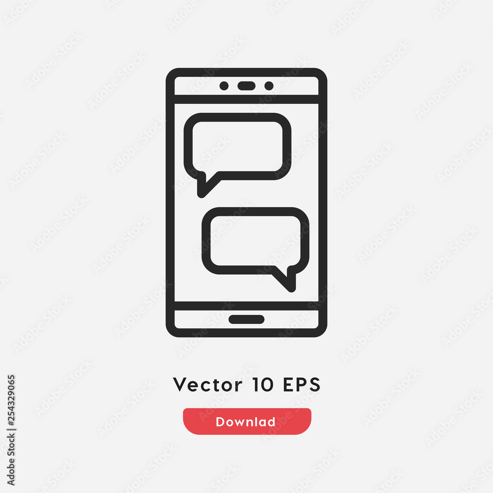 Poster dialog message icon vector