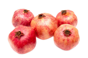 Fototapeta na wymiar pomegranate fruit on white background