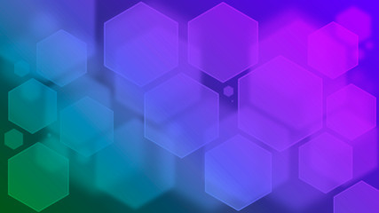 Abstract background with hexagons. Geometric bokeh wallpaper
