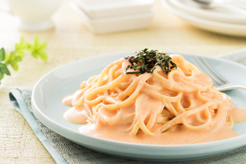スパゲッティー　辛子明太子クリーム