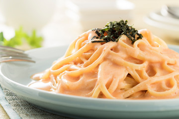 スパゲッティー　辛子明太子クリーム