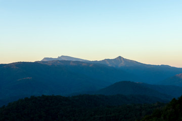 Fototapeta na wymiar The mountain view.