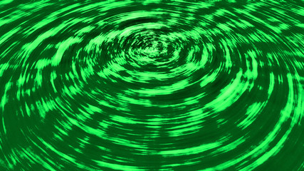 Beautiful green water wave. Circle waves background