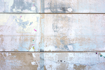 Exterior wall with graffiti traces   