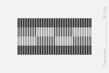 Universal Modern Halftone Geometric Shape. Vector Classical Design Element.