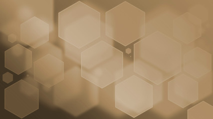 Abstract beige hexagons backdrop. Geometric shapes background