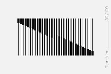 Universal Modern Halftone Geometric Shape. Vector Classical Design Element.