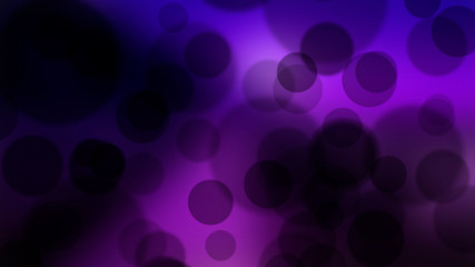 Colorful backdrop with black circles. Dark bokeh background