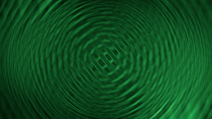 Abstract geometric circles wave background. Green wallpaper