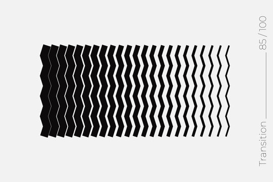 Universal Modern Halftone Geometric Shape. Vector Classical Design Element.