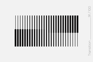 Universal Modern Halftone Geometric Shape. Vector Classical Design Element.