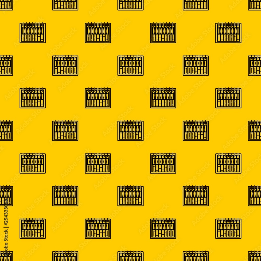 Aufkleber music equalizer console pattern seamless vector repeat geometric yellow for any design