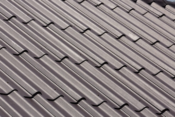 black roof tile top on residential house
