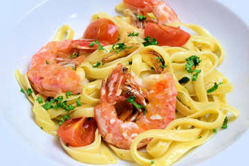Fettucchine mit Garnelen
