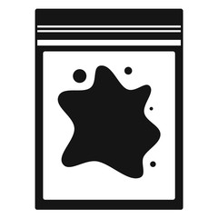 Blood package forensic lab icon. Simple illustration of blood package forensic lab vector icon for web design isolated on white background