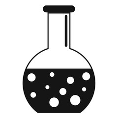 Blood round flask icon. Simple illustration of blood round flask vector icon for web design isolated on white background