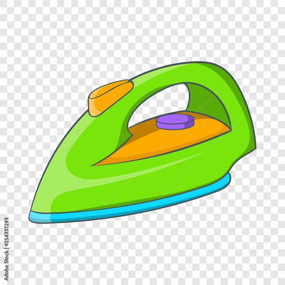 Poster iron icon in cartoon style isolated on background for any web design