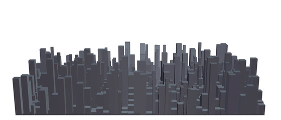 Fototapeta na wymiar Abstract model of city. Vector illustration.