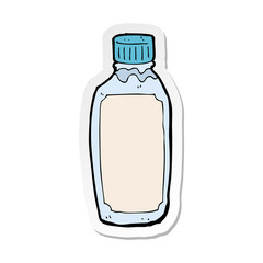sticker of a cartoon drink bottle