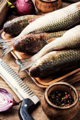 Raw fish with spices