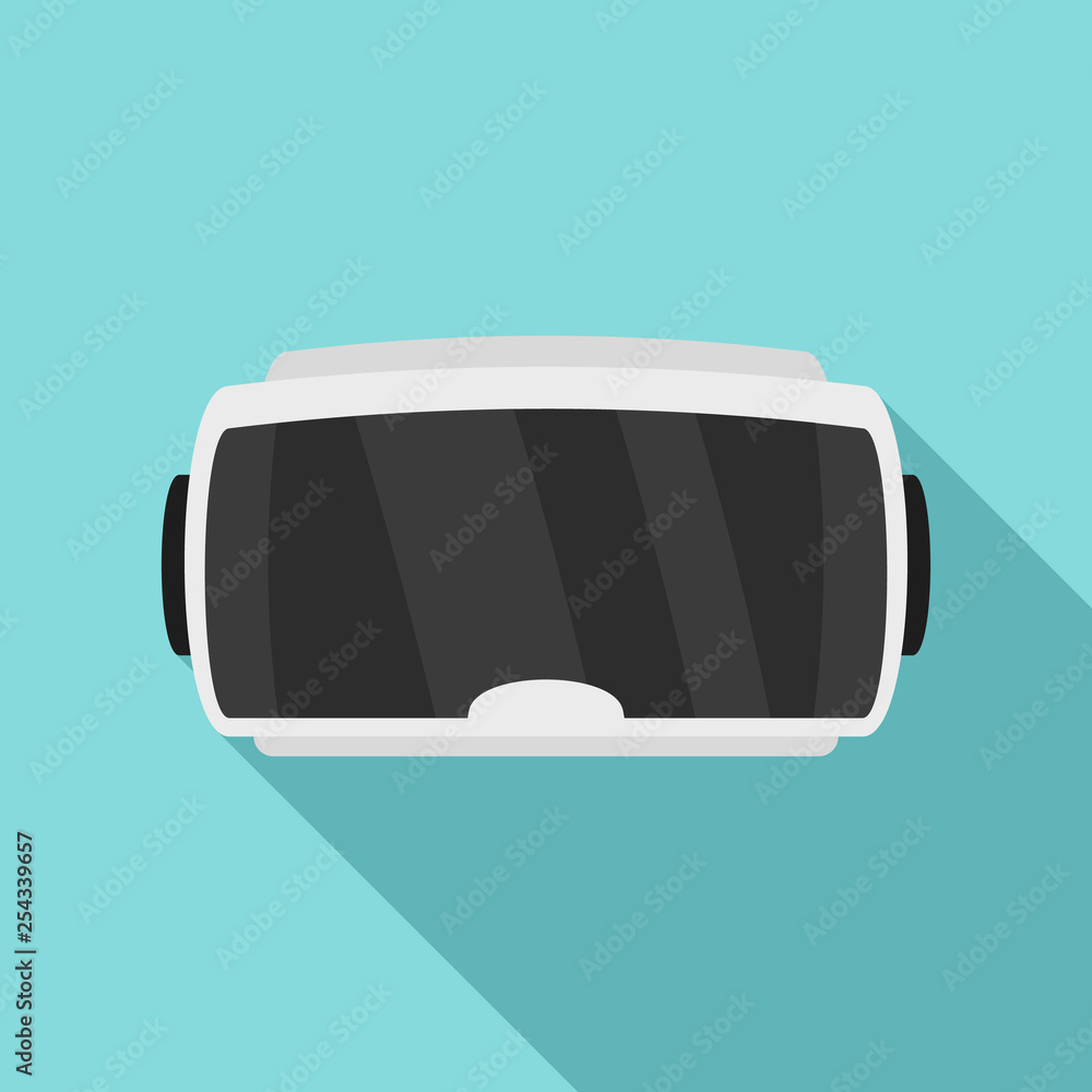 Poster modern game goggles icon. flat illustration of modern game goggles vector icon for web design