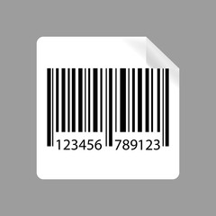 Label with Barcode icon